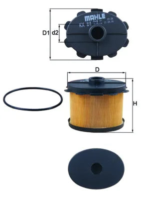 Filtru Combustibil Knecht 0.4 kg 165 mm - KX 84D