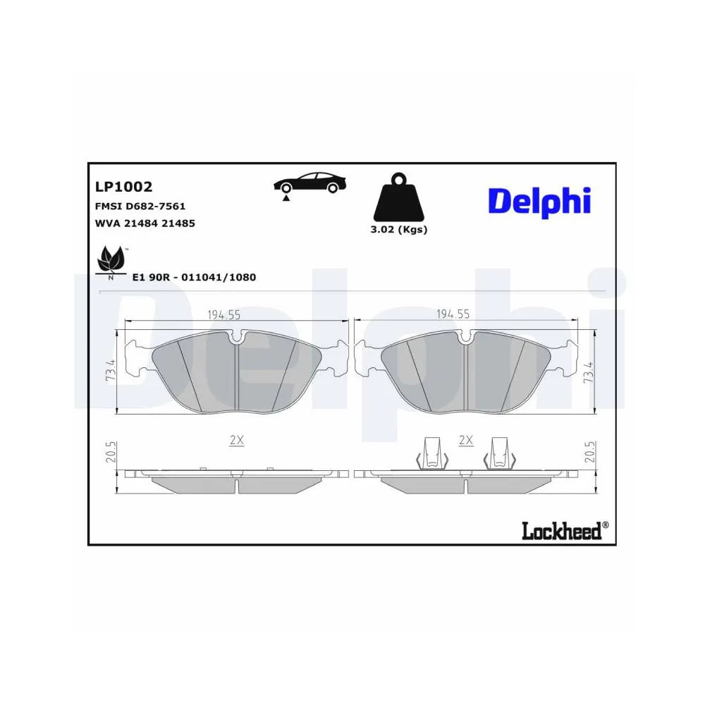 Placute Frana Delphi - LP1002