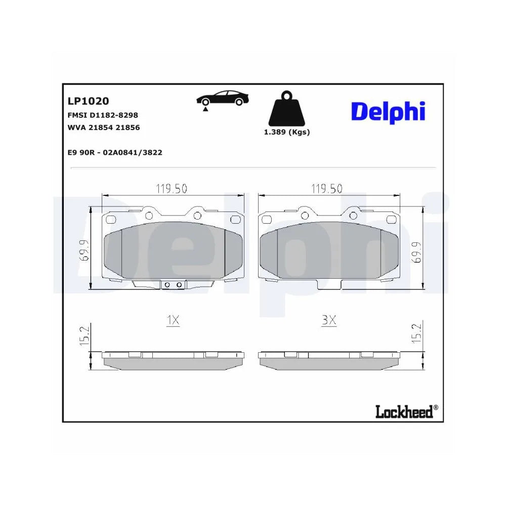 Placute Frana Delphi - LP1020