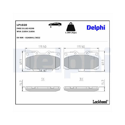 Placute Frana Delphi - LP1020