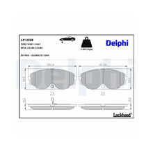 Placute Frana Delphi pentru Infiniti J30/Q45, Nissan Cefiro/Maxima Maxima/Maxima - LP1058