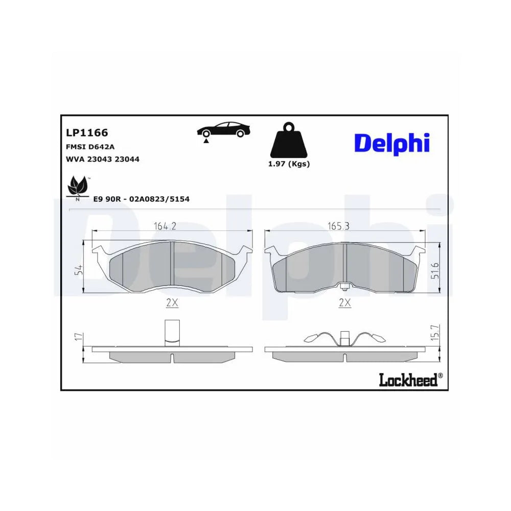 Placute Frana Delphi - LP1166