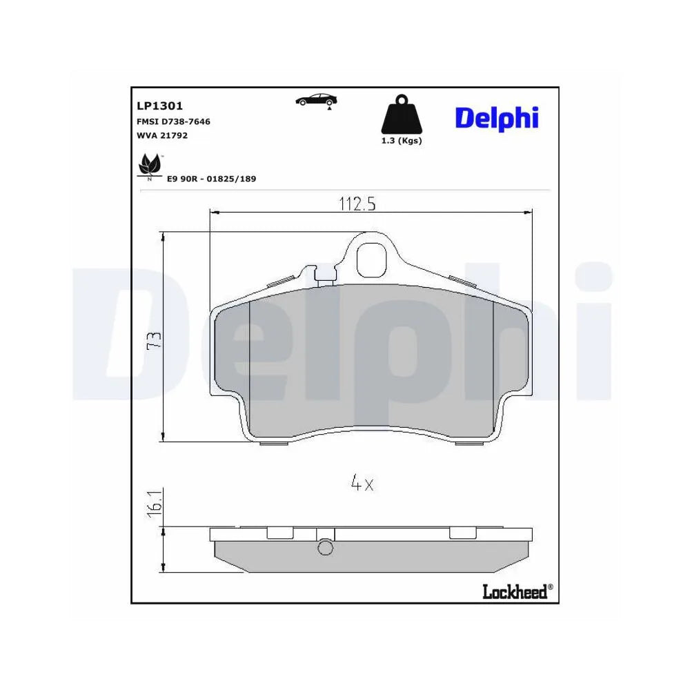 Placute Frana Delphi - LP1301