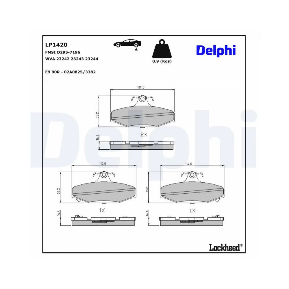 Placute Frana Delphi - LP1420
