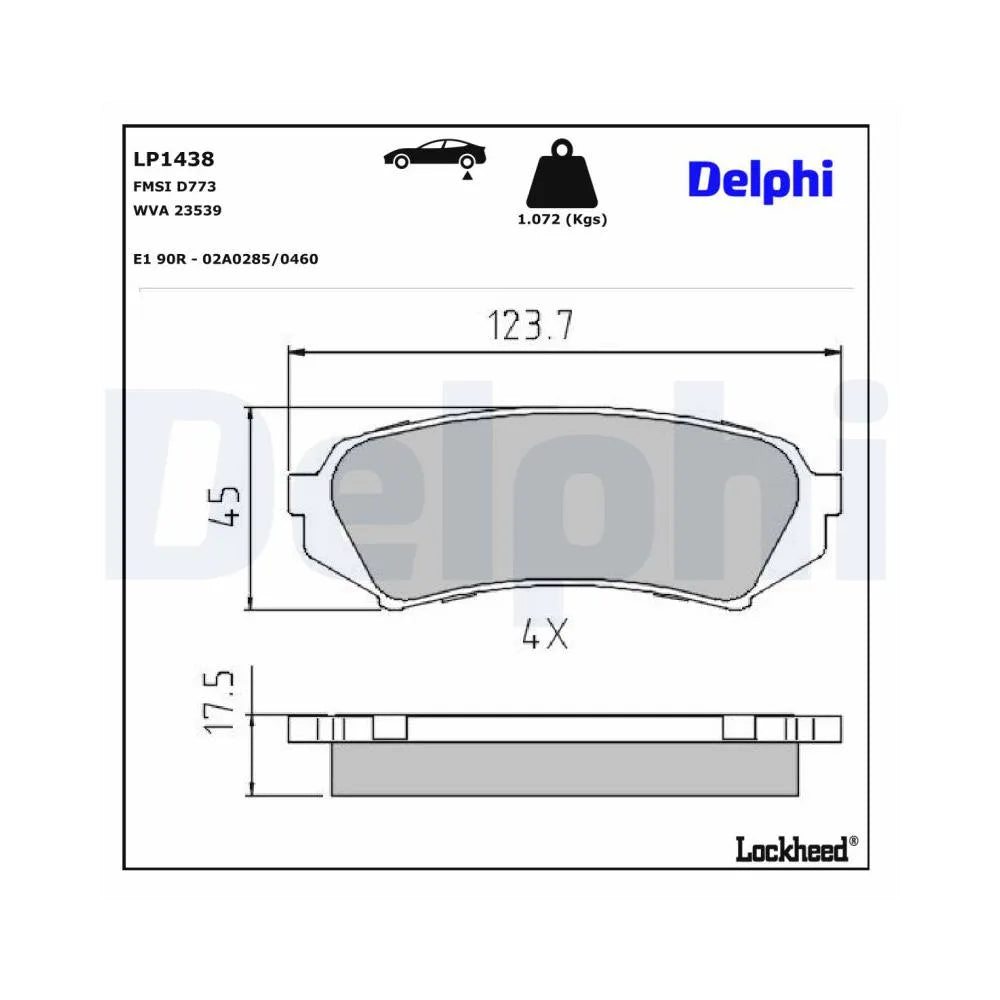Placute Frana Delphi - LP1438