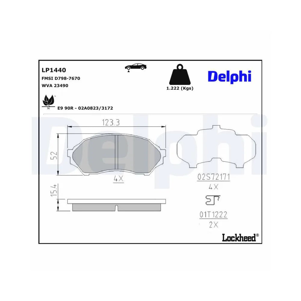 Placute Frana Delphi - LP1440