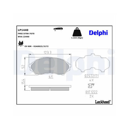 Placute Frana Delphi - LP1440
