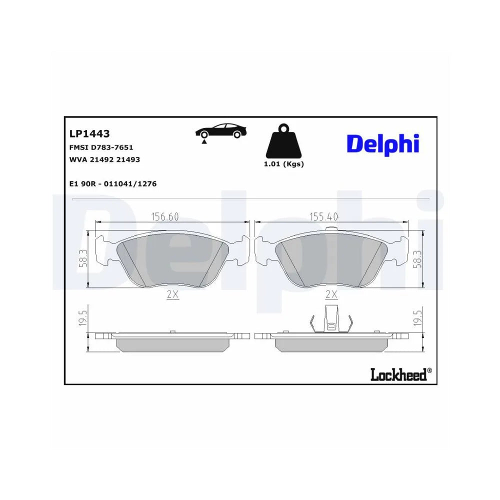 Placute Frana Delphi - LP1443