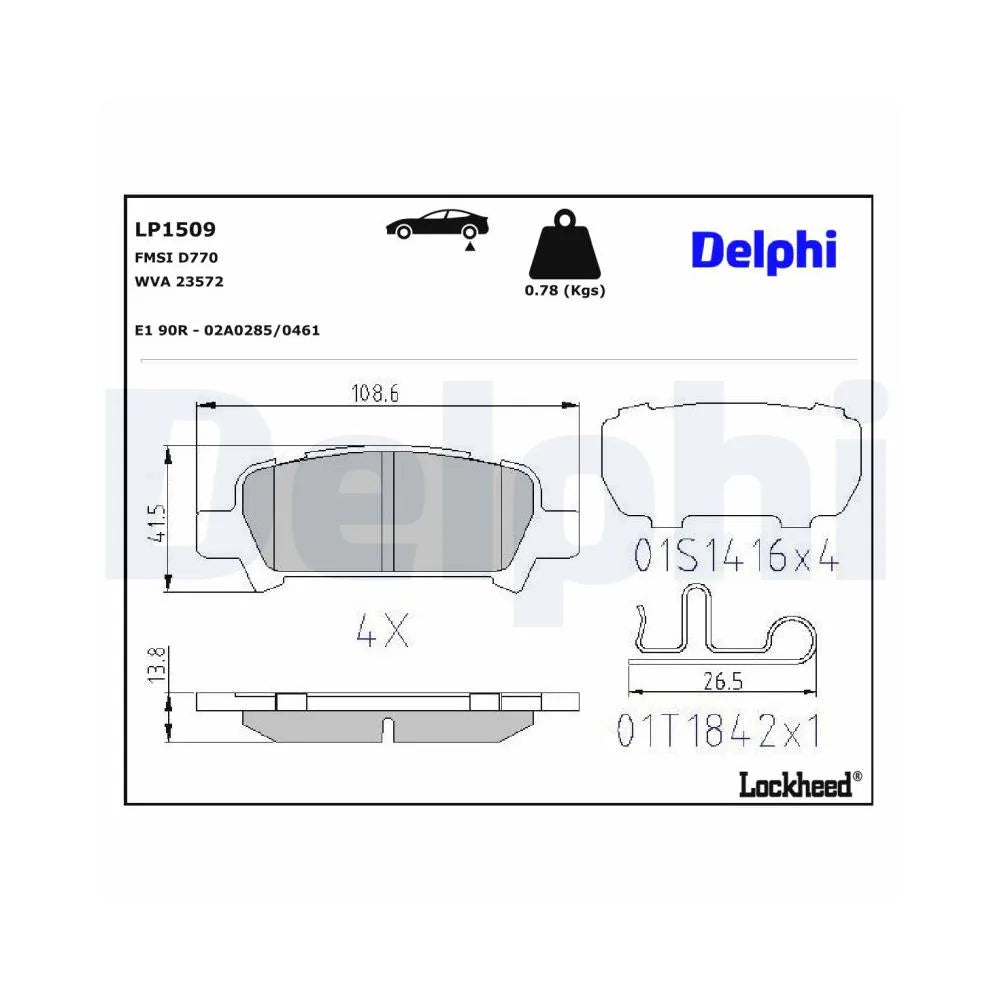 Placute Frana Delphi - LP1509