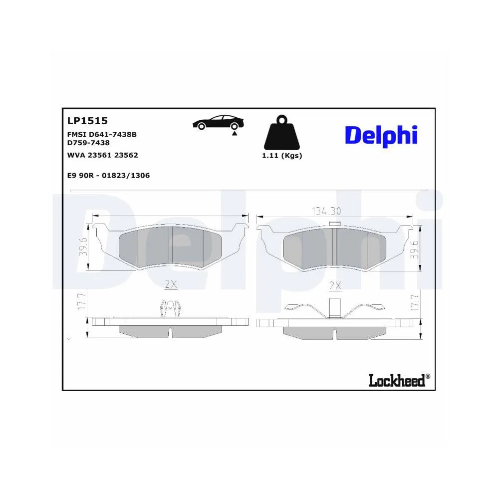 Placute Frana Delphi - LP1515