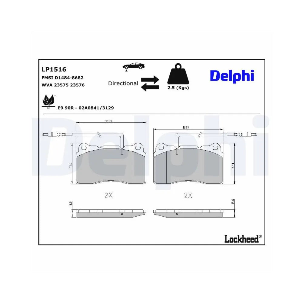 Placute Frana Delphi - LP1516