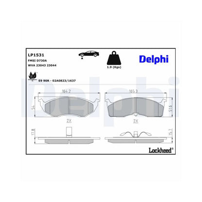 Placute Frana Delphi - LP1531