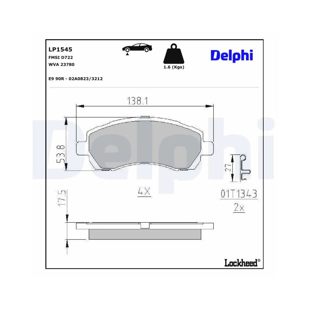 Placute Frana Delphi - LP1545