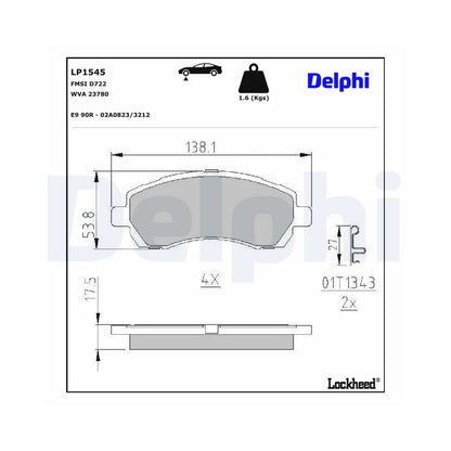 Placute Frana Delphi - LP1545