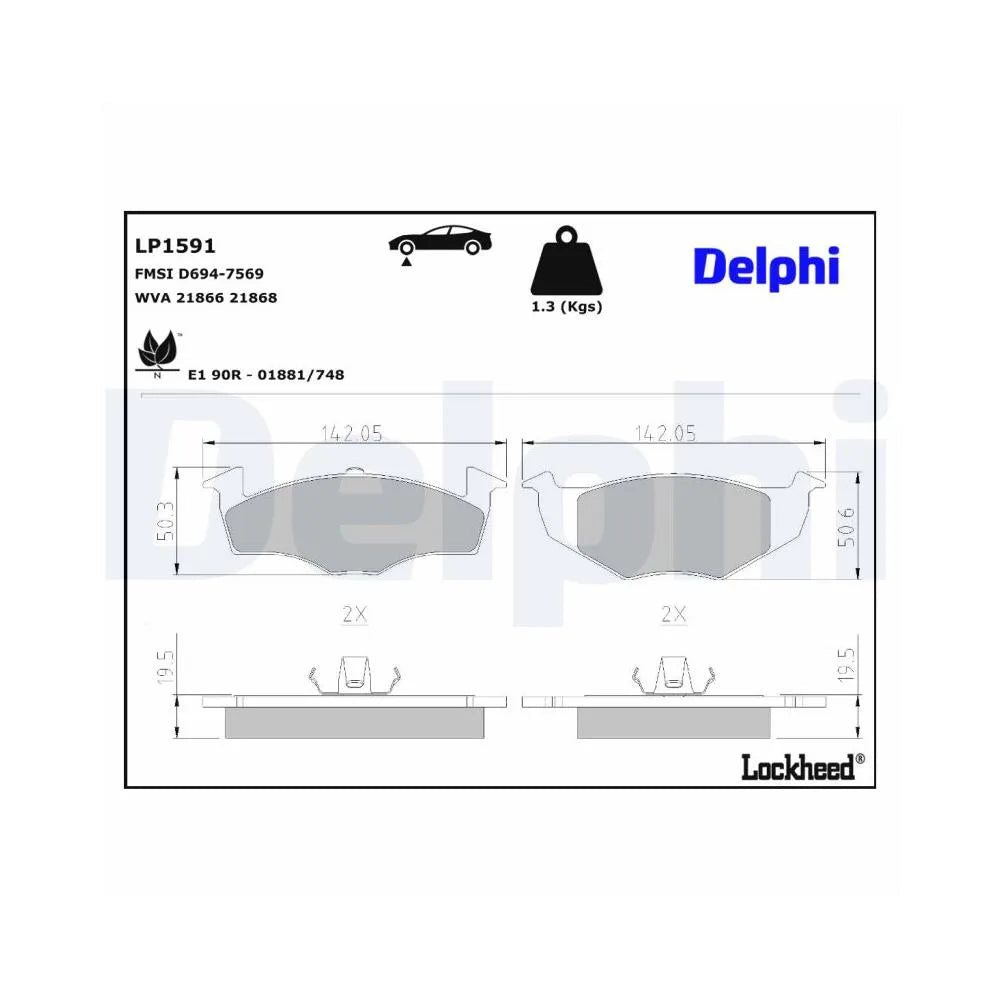 Placute Frana Delphi - LP1591