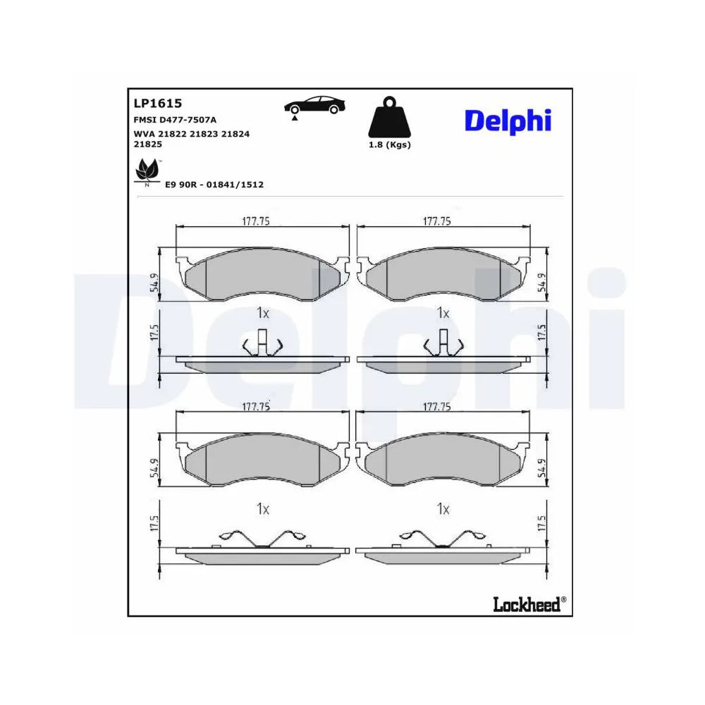 Placute Frana Delphi - LP1615