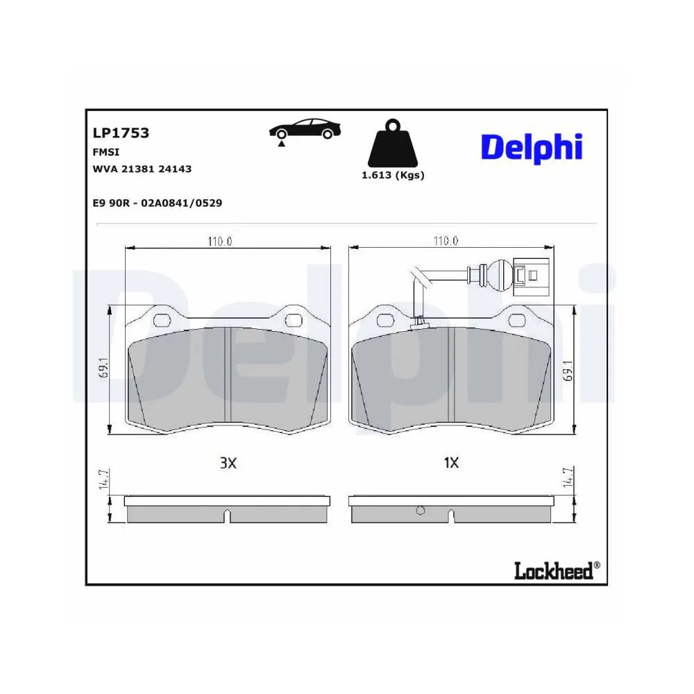 Placute Frana Delphi - LP1753