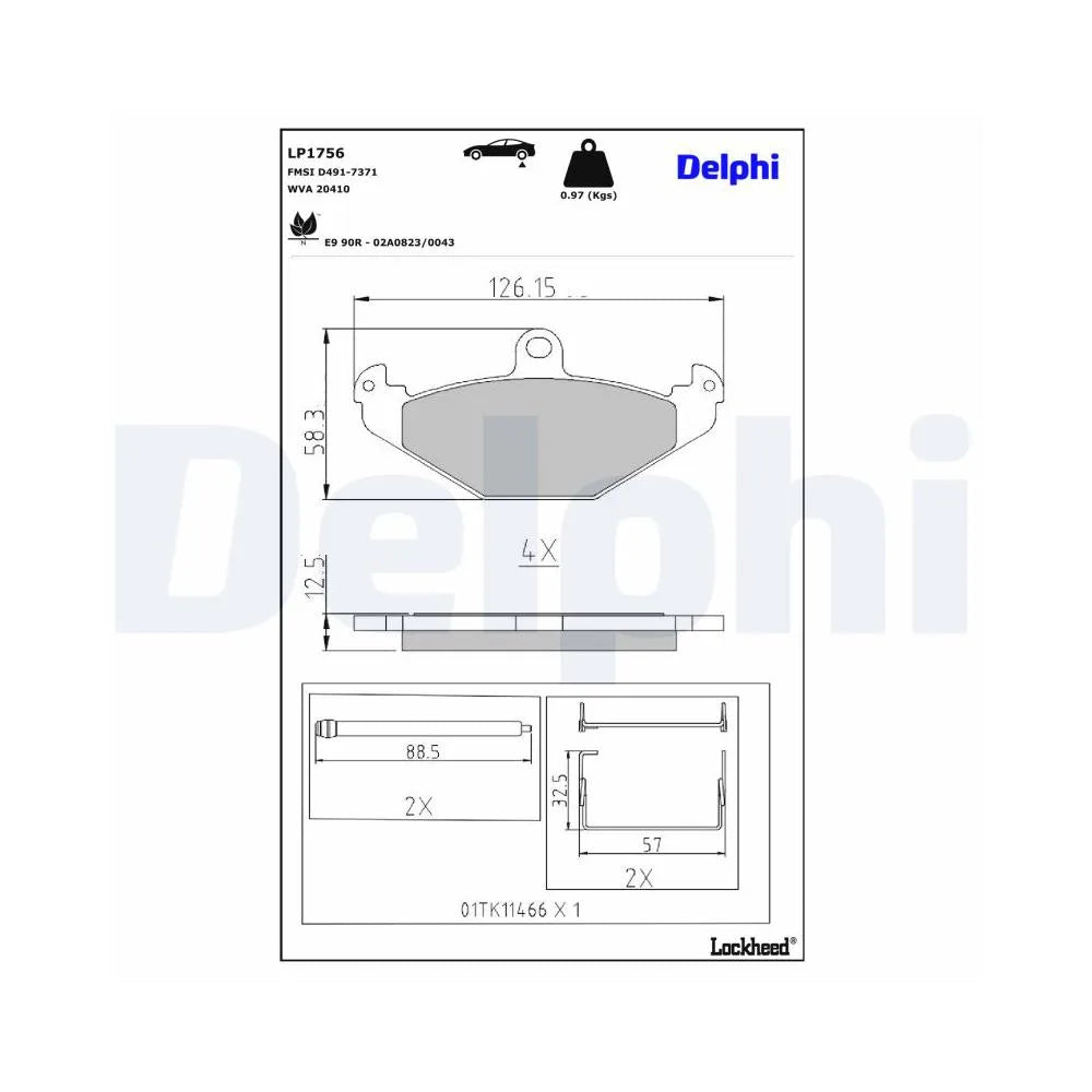 Placute Frana Delphi - LP1756