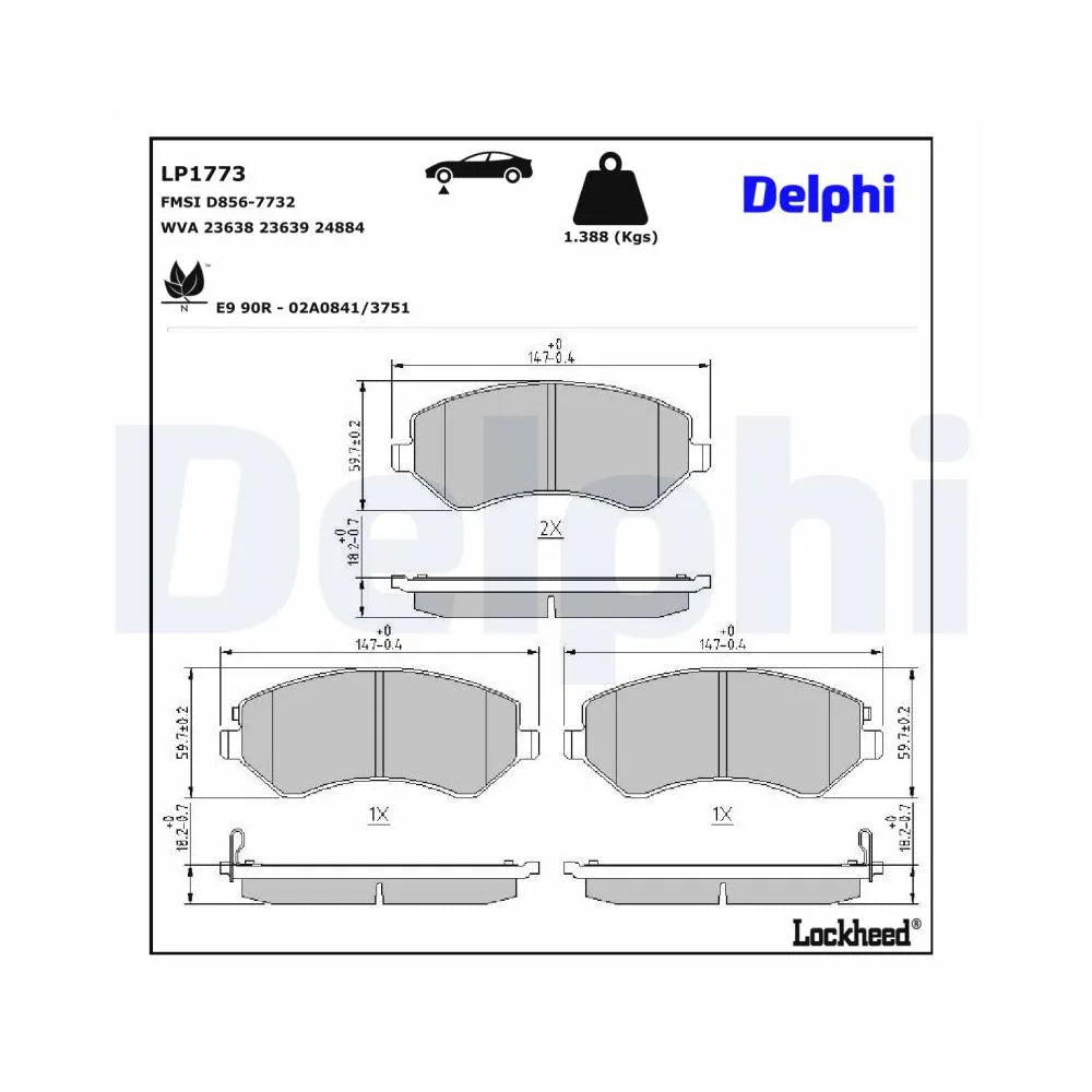 Placute Frana Delphi - LP1773