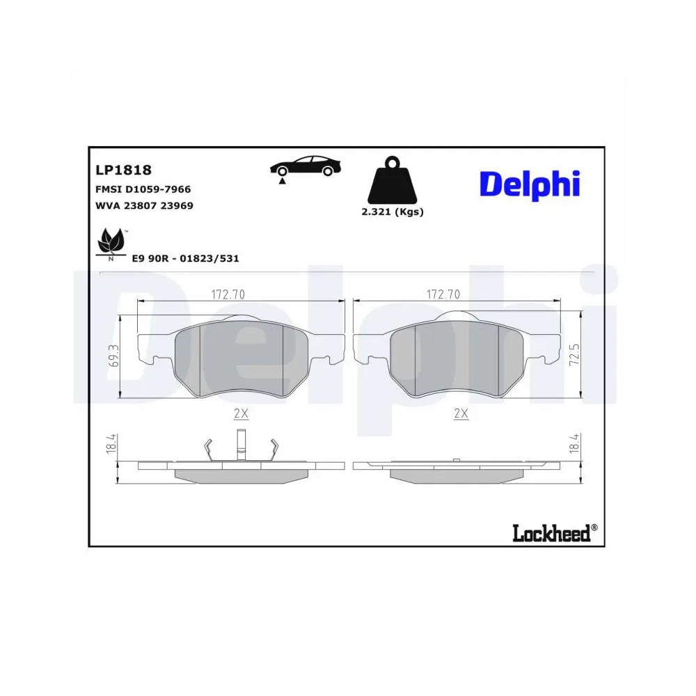 Placute Frana Delphi - LP1818