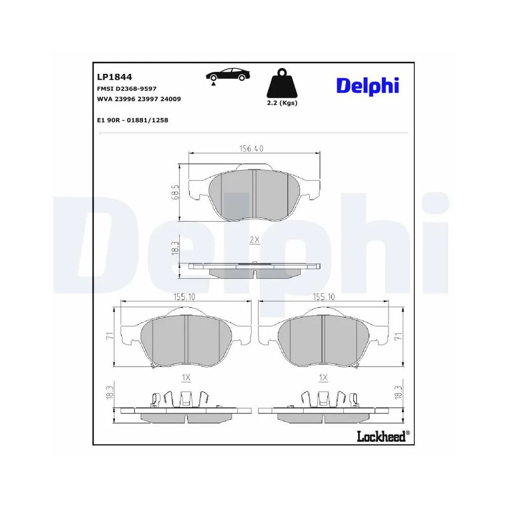 Placute Frana Delphi - LP1844