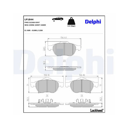 Placute Frana Delphi - LP1844