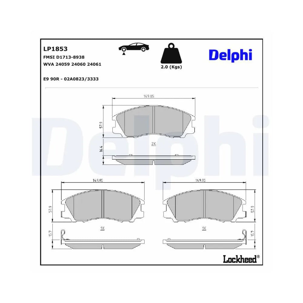 Placute Frana Delphi - LP1853