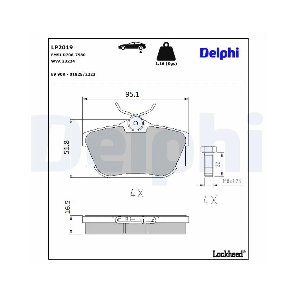 Placute Frana Delphi - LP2019