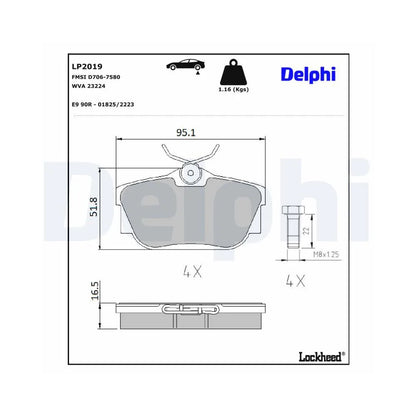 Placute Frana Delphi - LP2019