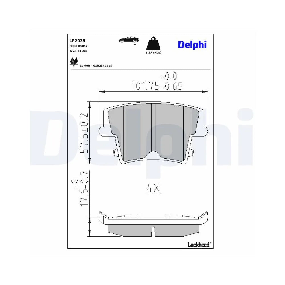 Placute Frana Delphi - LP2035