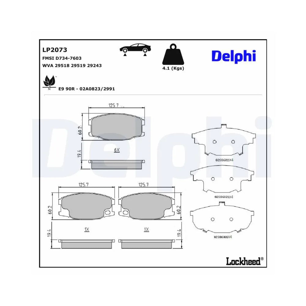 Placute Frana Delphi - LP2073