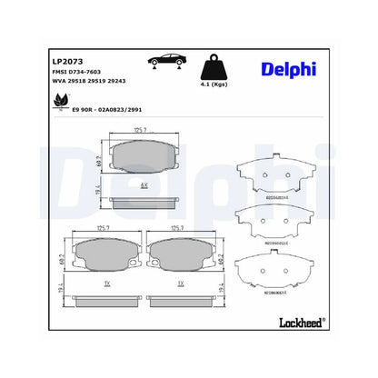 Placute Frana Delphi - LP2073