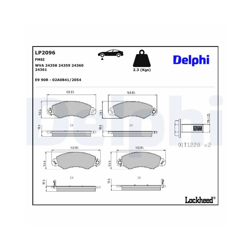 Placute Frana Delphi - LP2096