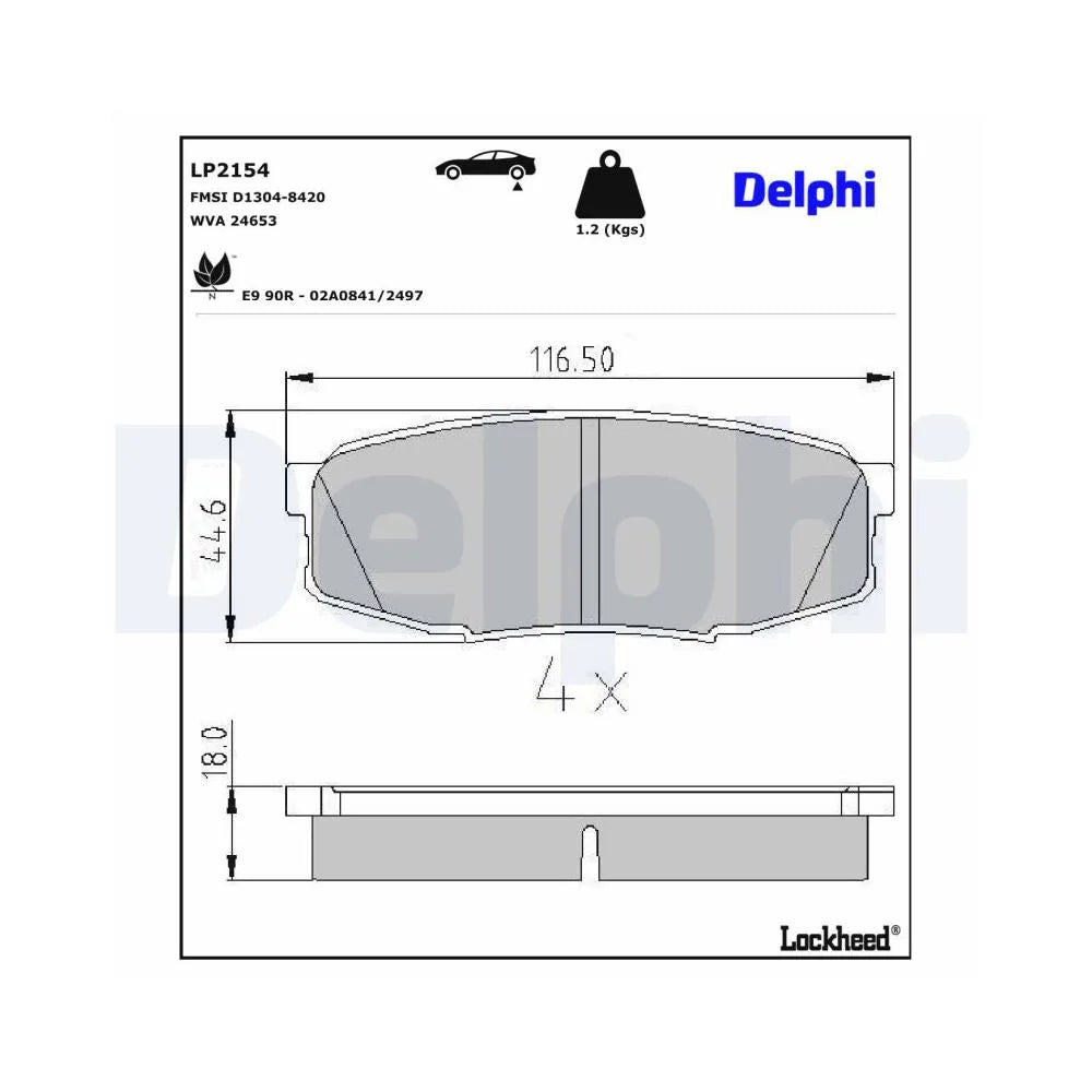 Placute Frana Delphi - LP2154