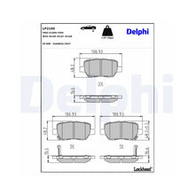 Placute Frana Delphi pentru Ford Ranger, Honda Legend - LP2160