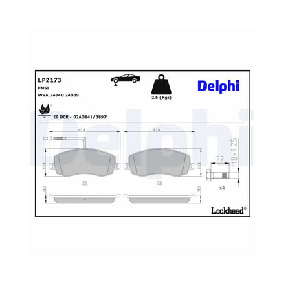 Placute Frana Delphi - LP2173