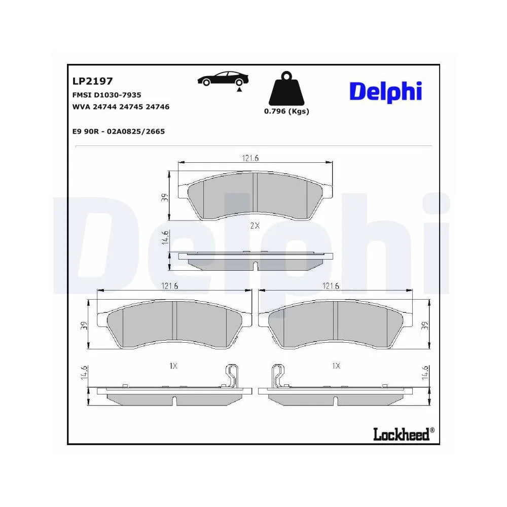 Placute Frana Delphi - LP2197