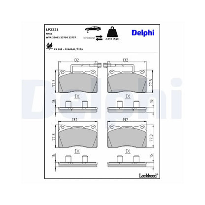 Placute Frana Delphi - LP2221