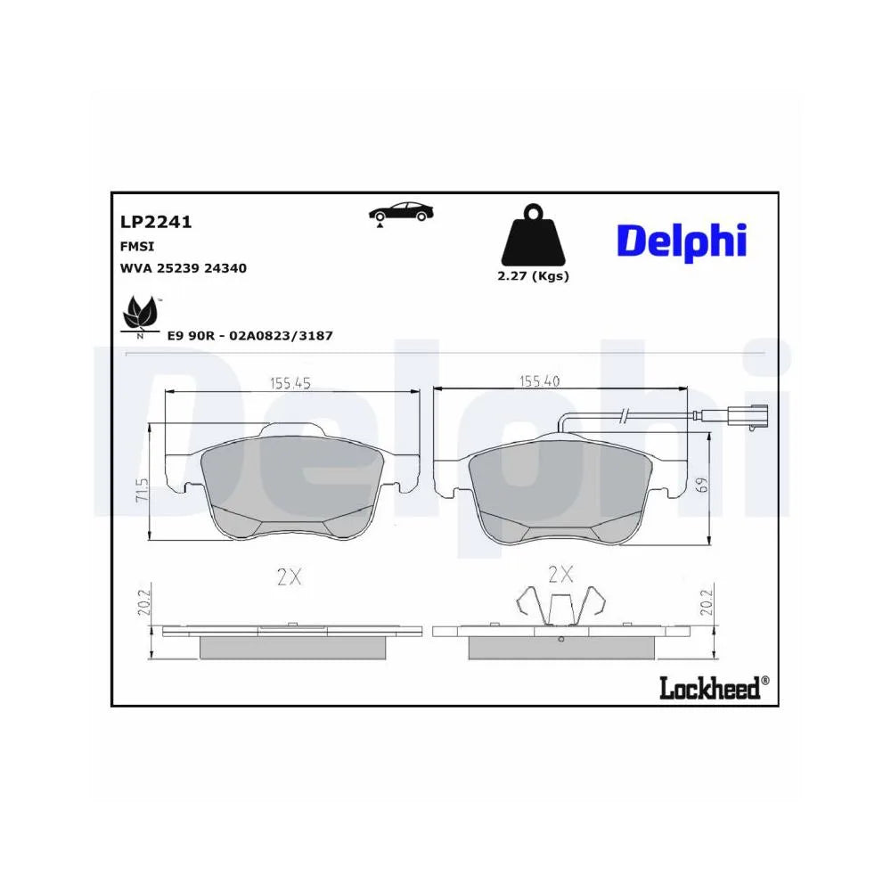 Placute Frana Delphi - LP2241