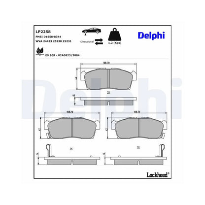 Placute Frana Delphi - LP2258