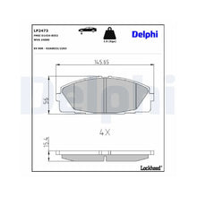 Placute Frana Delphi pentru Rolls-Royce Dawn/Ghost/Wraith, Toyota Hiace Commuter/Hiace - LP2473