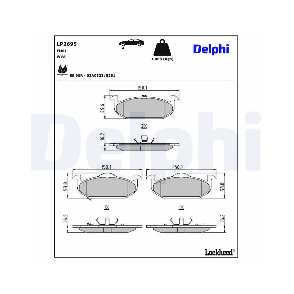 Placute Frana Delphi - LP2695