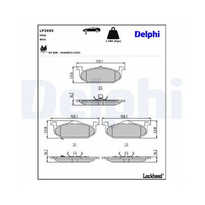 Placute Frana Delphi - LP2695