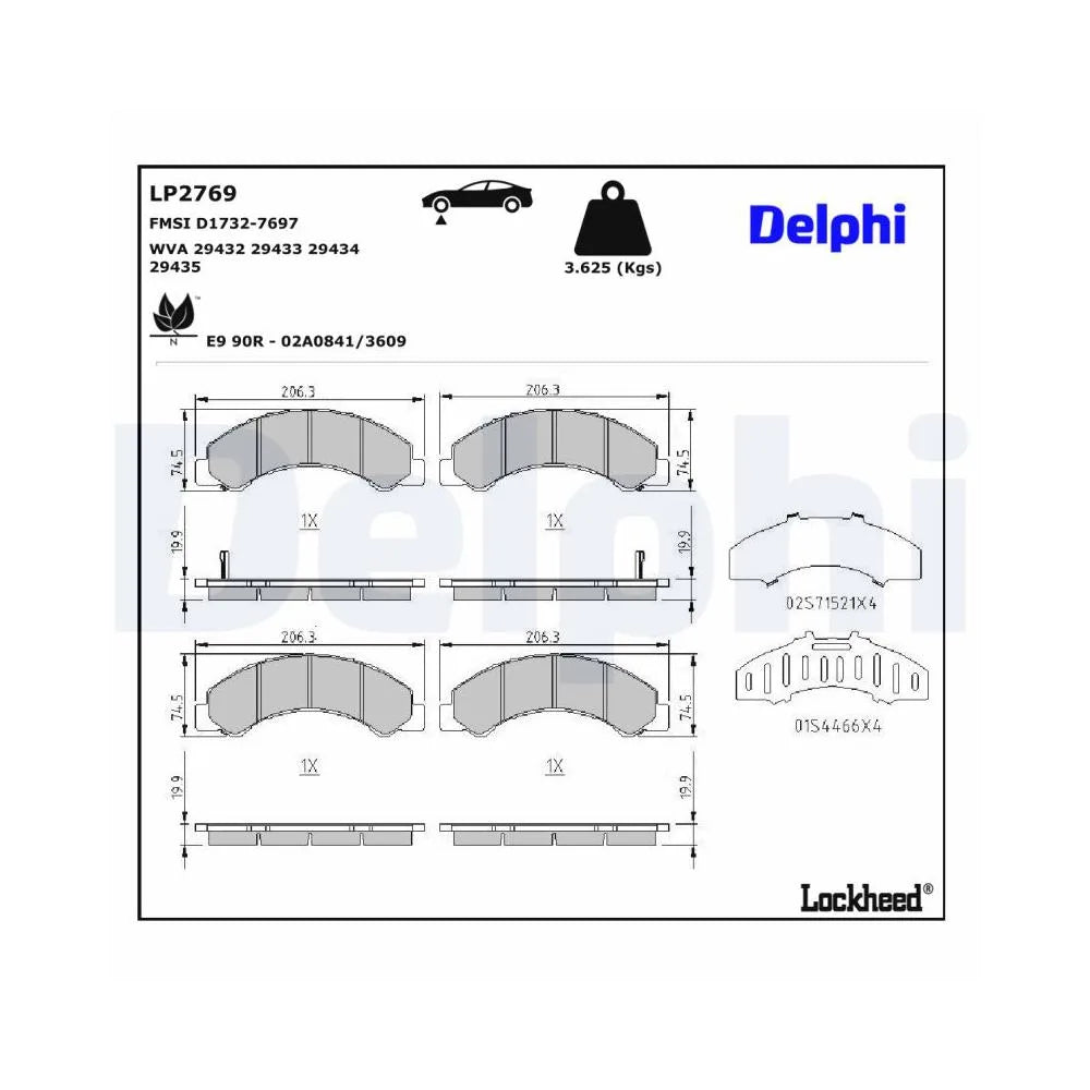 Placute Frana Delphi - LP2769