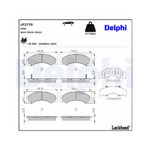 Placute Frana Delphi pentru Isuzu Elf/Forward F/Grafter/N - LP2770