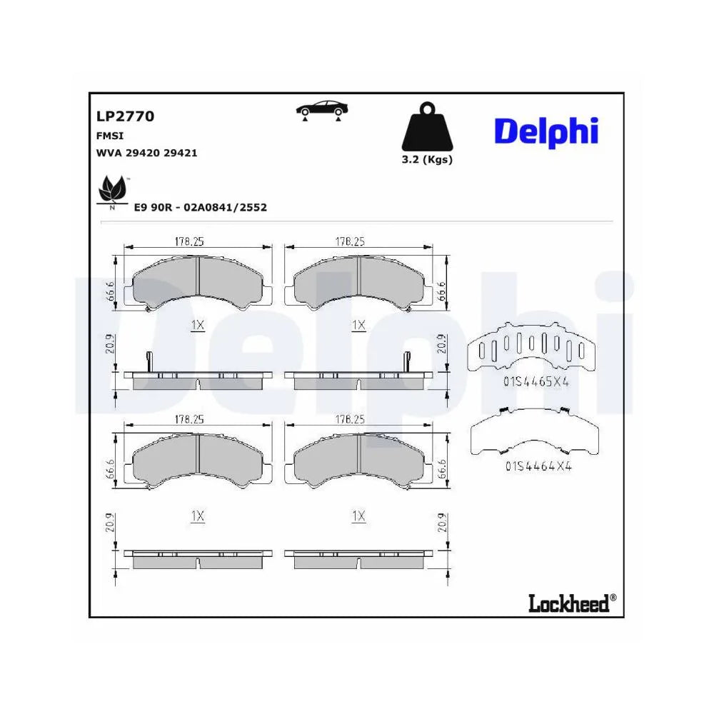 Placute Frana Delphi pentru Isuzu Elf/Forward F/Grafter/N - LP2770