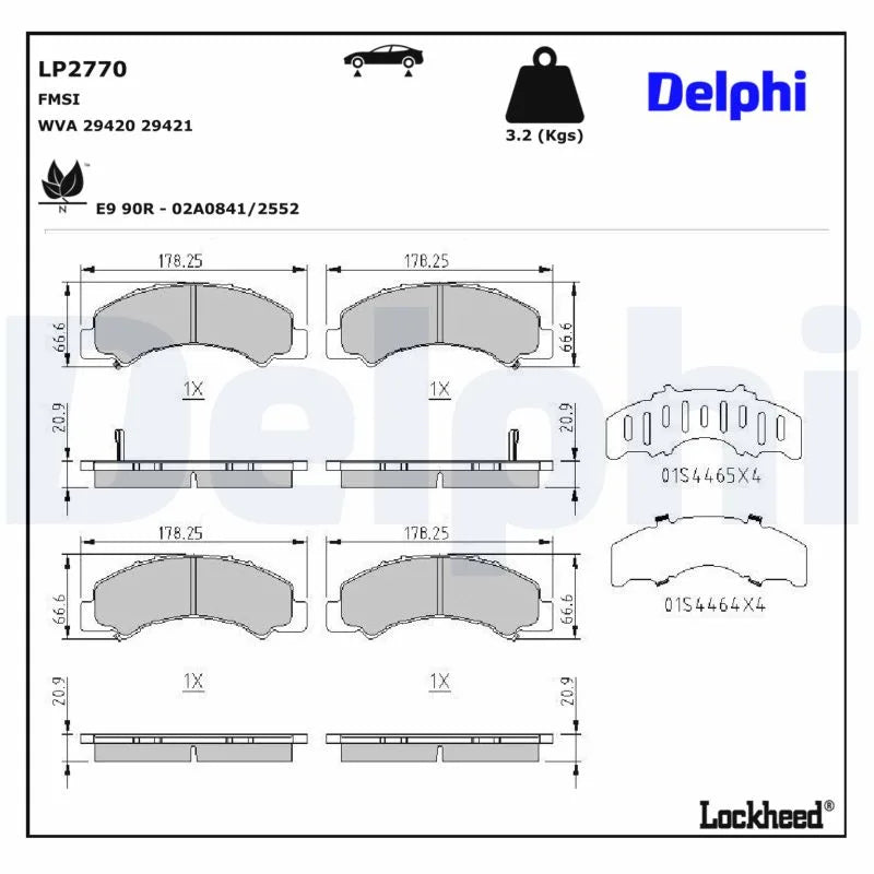 Placute Frana Delphi pentru Isuzu Elf/Forward F/Grafter/N - LP2770