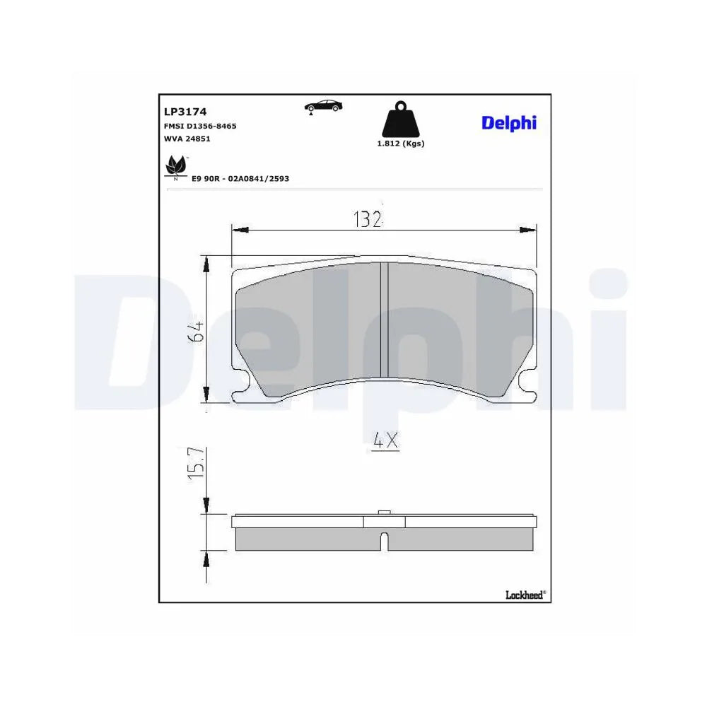 Placute Frana Delphi - LP3174