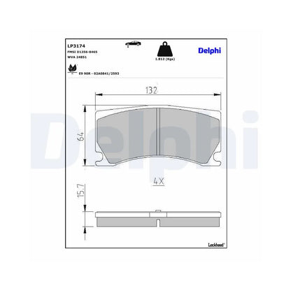 Placute Frana Delphi - LP3174