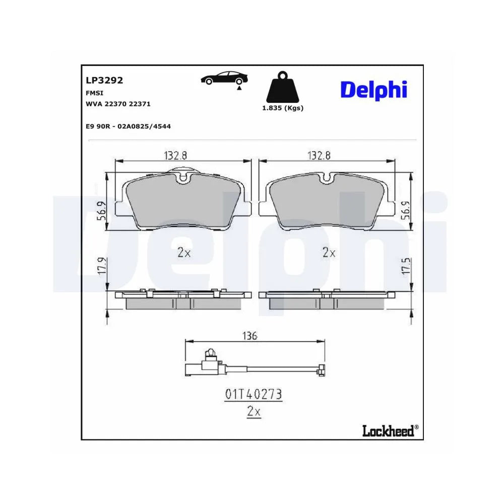 Placute Frana Delphi - LP3292